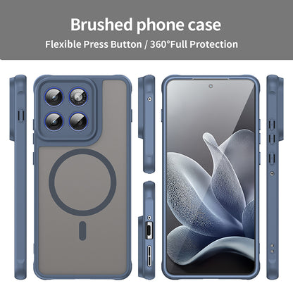 Capa MagSafe para Motorola Edge 70, Techsuit, HaloFrost II, Azul-marinho