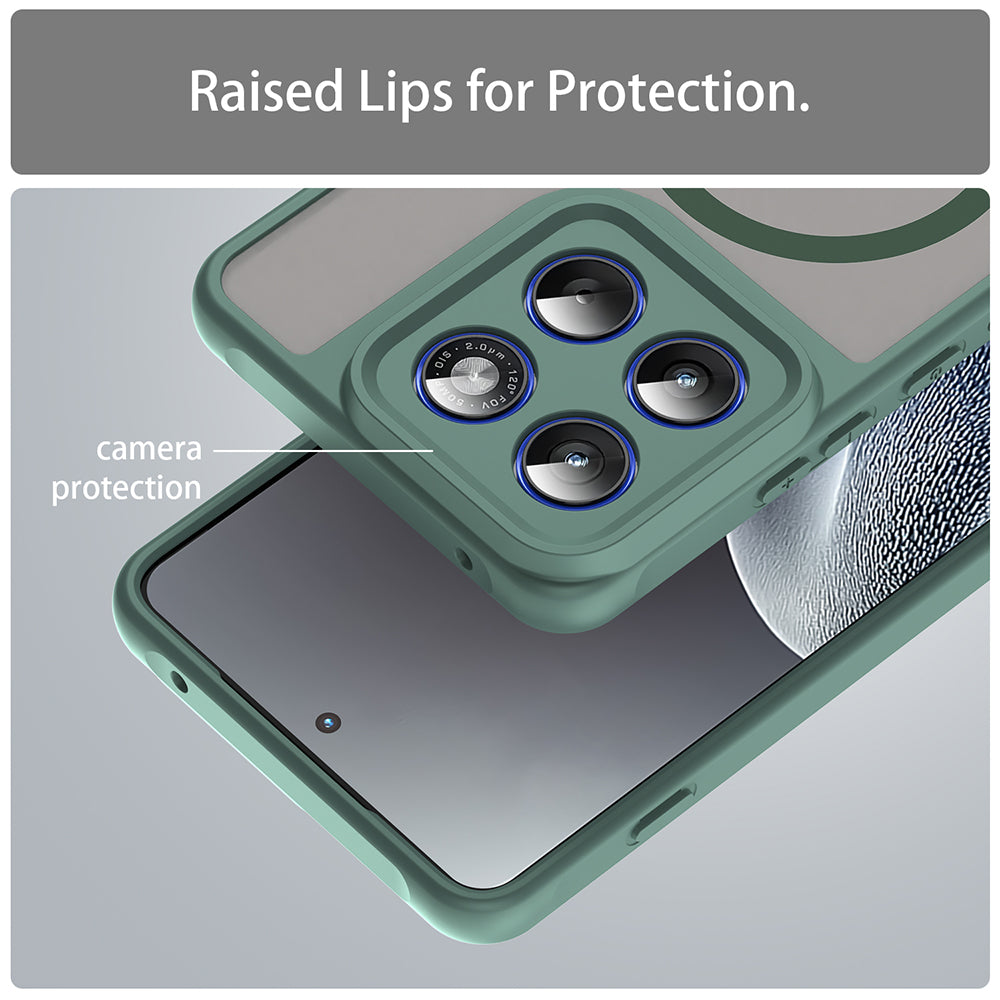 Capa MagSafe para Motorola Edge 70, Techsuit, HaloFrost II, Verde
