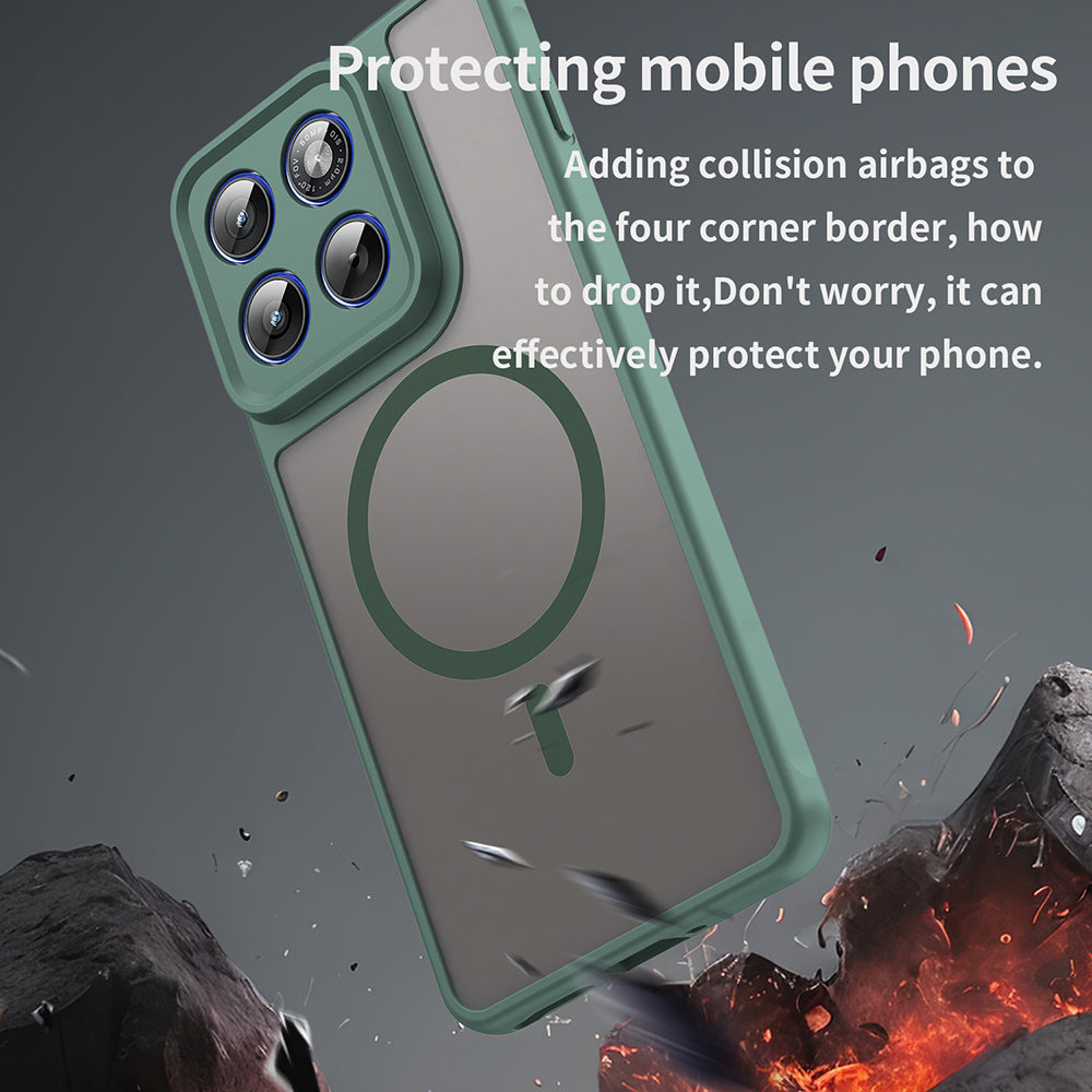 Capa MagSafe para Motorola Edge 70, Techsuit, HaloFrost II, Verde