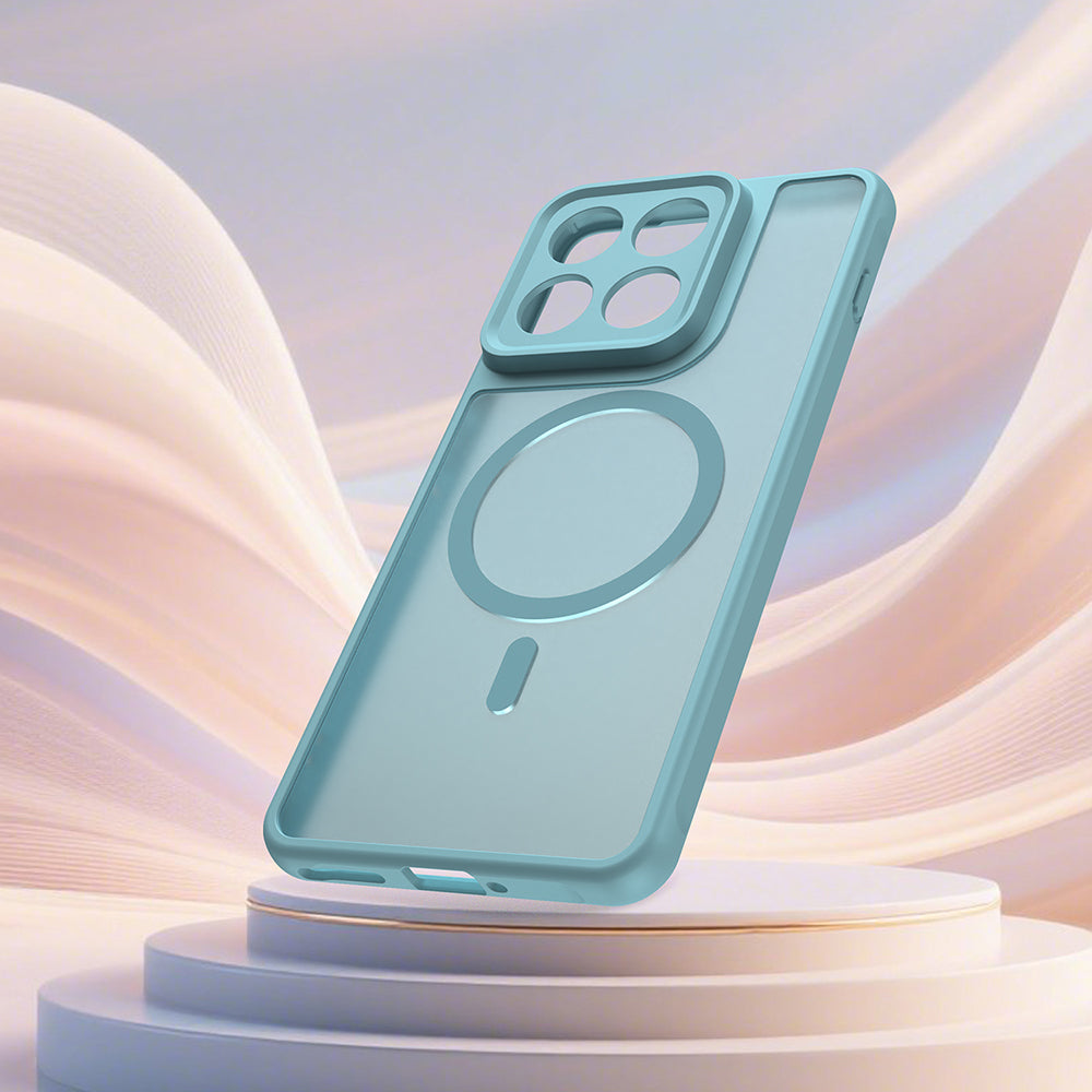 Capa MagSafe para Motorola Edge 70, Techsuit, HaloFrost II, Verde Claro