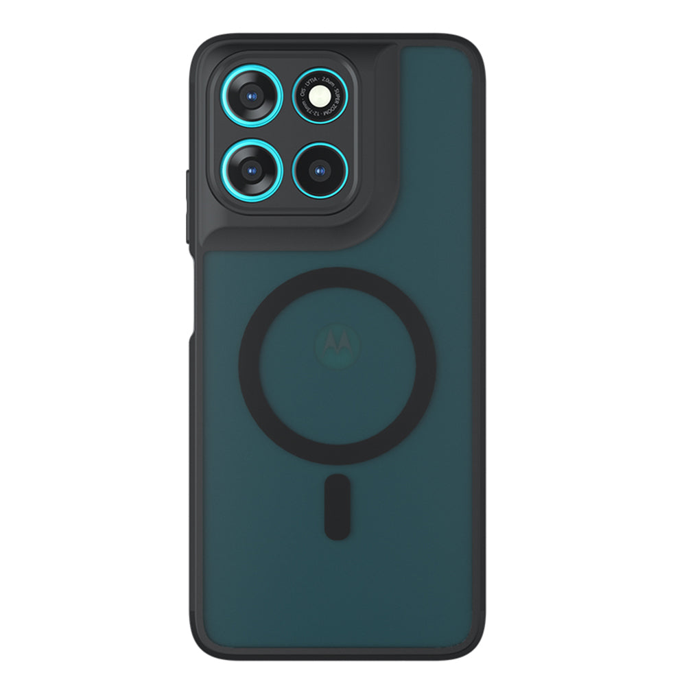 Capa MagSafe para Motorola Moto G77 / G67, Techsuit, PureFrost, Preta Fosca