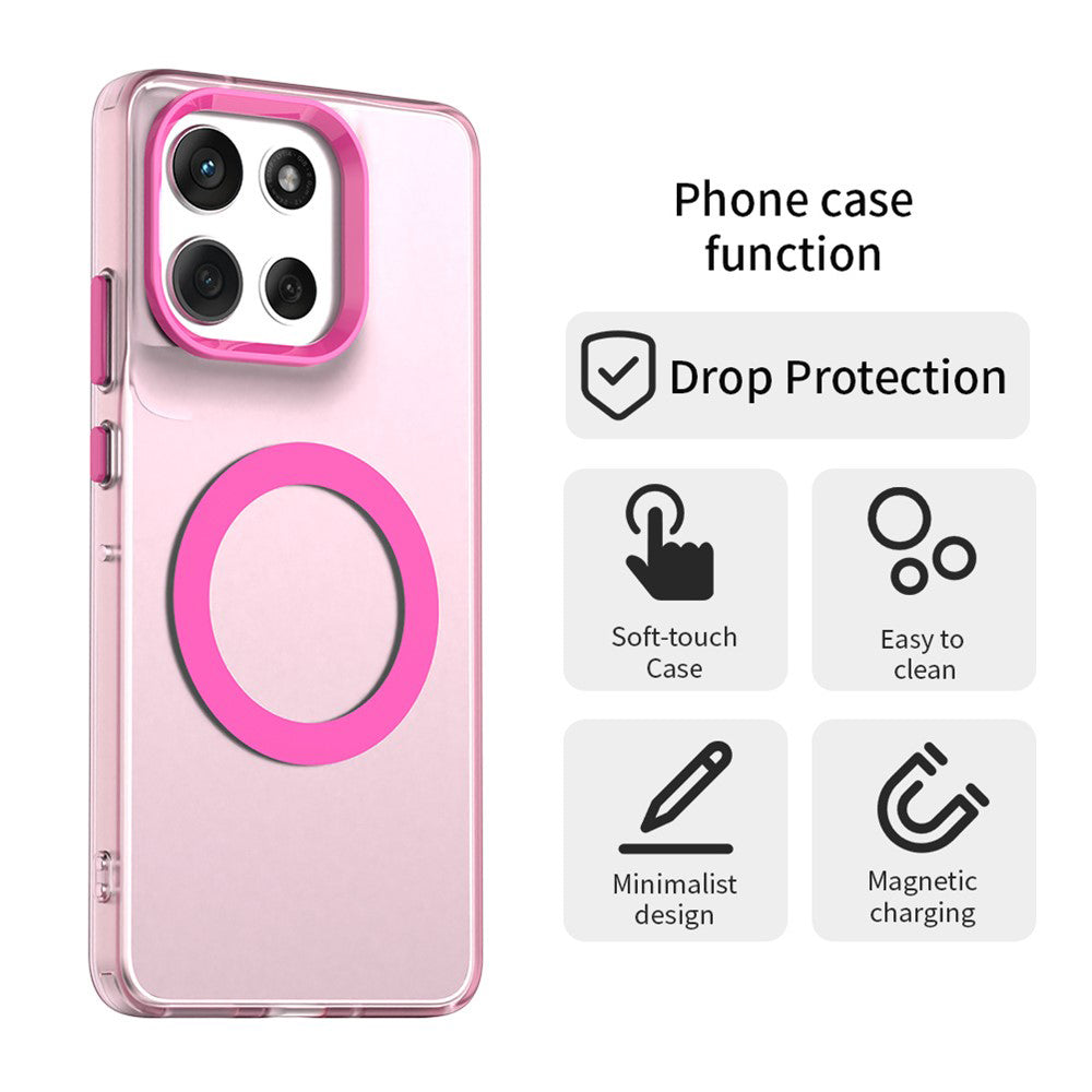 Capa MagSafe para Motorola Moto G86, Techsuit, CandyCase, Rosa