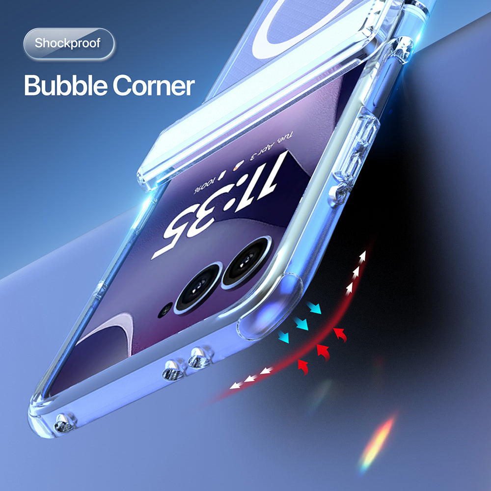 Capa MagSafe para Motorola Razr 70 / Razr 60 / Razr 50, DUX DUCIS, Clin, Transparente