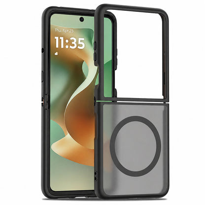 MagSafe Case for Motorola Razr 70 / Razr 60, Techsuit, PureFrost, Satin Black