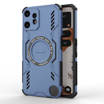 Capa MagSafe para Nothing CMF Phone 2 Pro, Techsuit, ArmorMag, Azul