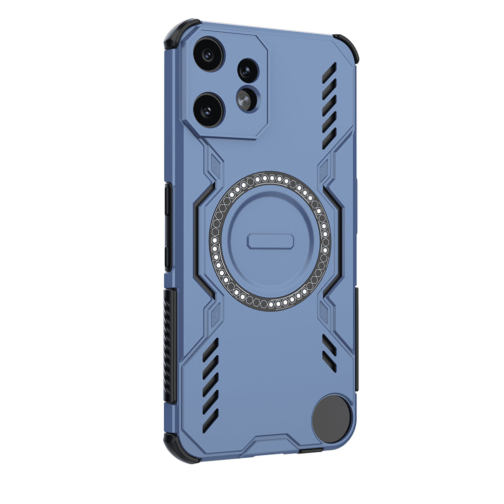 Capa MagSafe para Nothing CMF Phone 2 Pro, Techsuit, ArmorMag, Azul