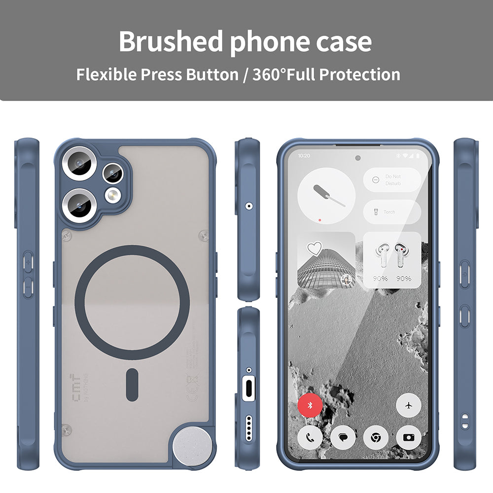 MagSafe Case for Nothing CMF Phone 2 Pro, Techsuit, HaloFrost II, Navy Blue