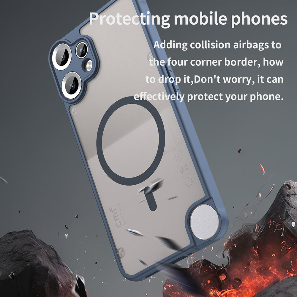 MagSafe Case for Nothing CMF Phone 2 Pro, Techsuit, HaloFrost II, Navy Blue