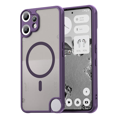 Capa MagSafe para Nothing CMF Phone 2 Pro, Techsuit, HaloFrost II, Roxa