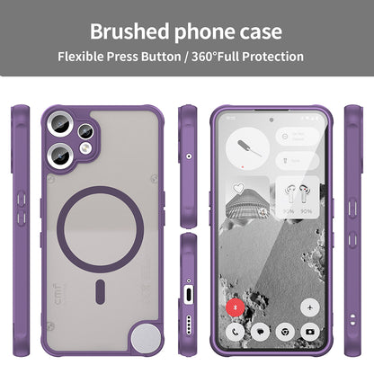 Capa MagSafe para Nothing CMF Phone 2 Pro, Techsuit, HaloFrost II, Roxa