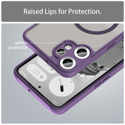 Capa MagSafe para Nothing CMF Phone 2 Pro, Techsuit, HaloFrost II, Roxa