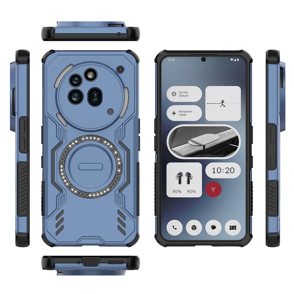 Capa MagSafe para Nothing Phone (3a) Pro, Techsuit, ArmorMag, Azul