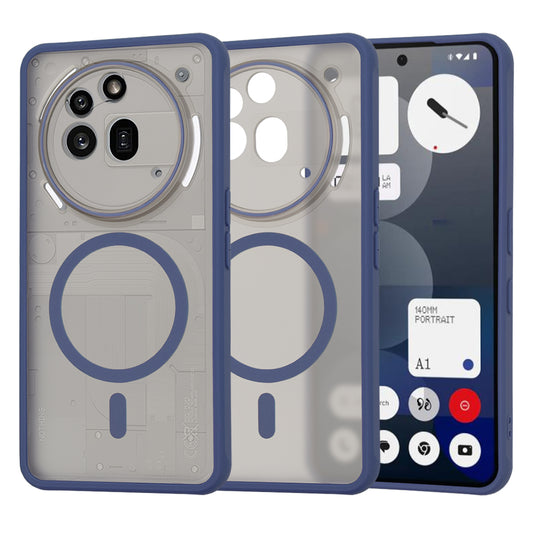 Capa MagSafe para Nothing Phone (3a) Pro, Techsuit, HaloFrost, Azul Marinho