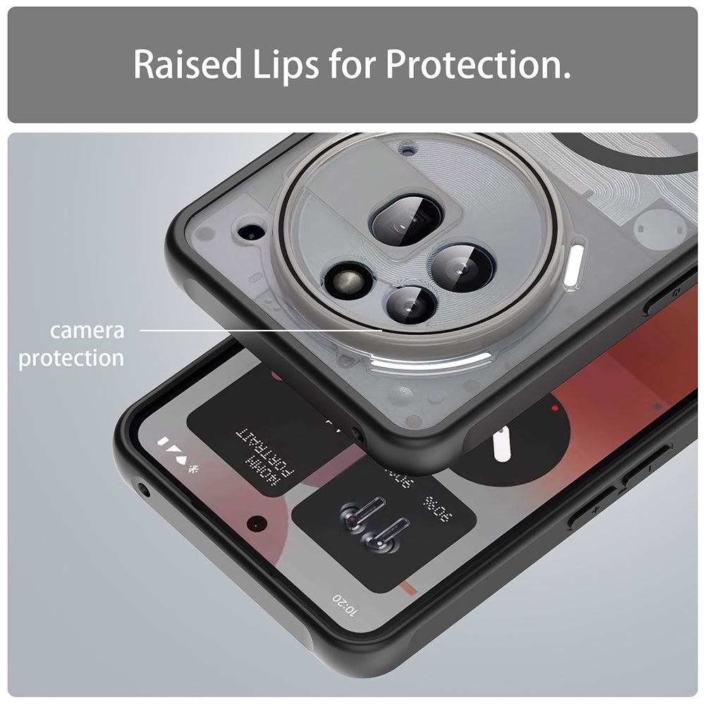MagSafe Case for Nothing Phone (3a) Pro, Techsuit, HaloFrost II, Black