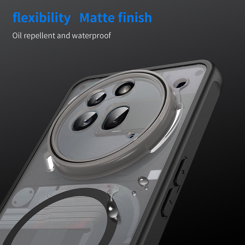 MagSafe Case for Nothing Phone (3a) Pro, Techsuit, HaloFrost II, Black