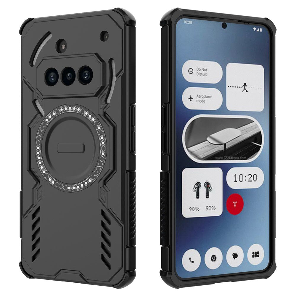 Capa MagSafe para Nothing Phone (3a), Techsuit, ArmorMag, Preta