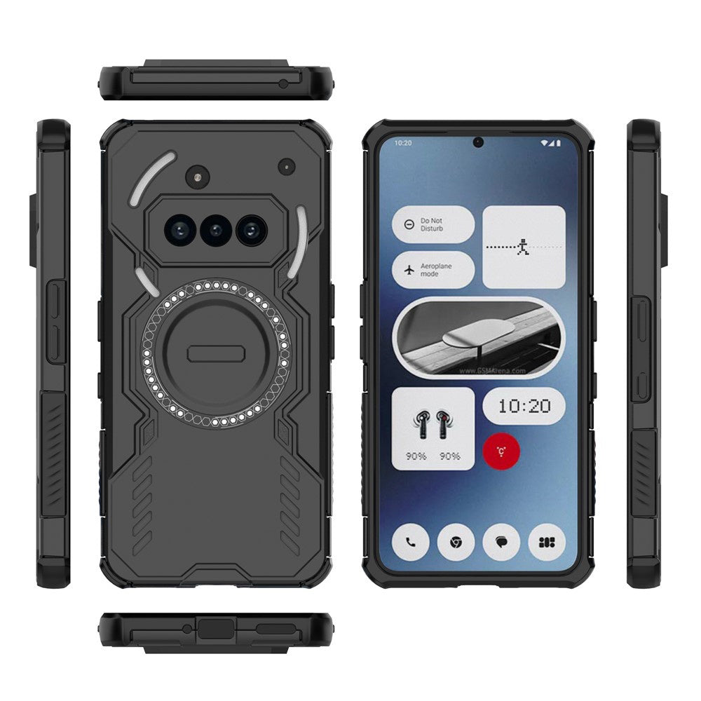 Capa MagSafe para Nothing Phone (3a), Techsuit, ArmorMag, Preta