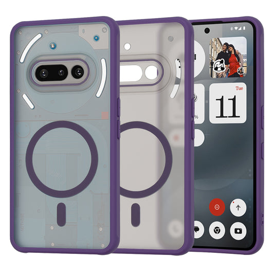 Capa MagSafe para Nothing Phone (3a), Techsuit, HaloFrost, Roxo Escuro
