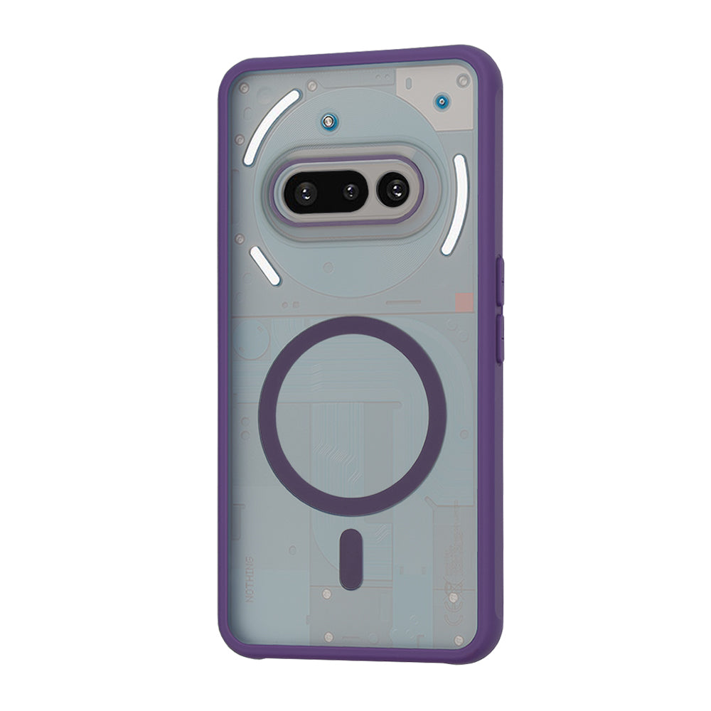 Capa MagSafe para Nothing Phone (3a), Techsuit, HaloFrost, Roxo Escuro