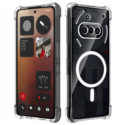Capa MagSafe para Nothing Phone (3a), Techsuit, à prova de choques, Transparente