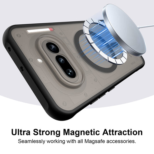 Capa MagSafe para Nothing Phone (4a) Pro, Techsuit, HaloFrost II, Preta