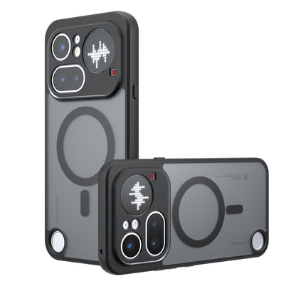 Capa MagSafe para Nothing Phone (4a) Pro, Techsuit, PureFrost, Preto Satinado