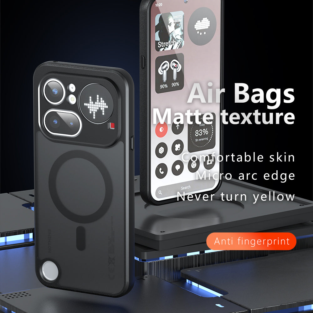 Capa MagSafe para Nothing Phone (4b), Techsuit, PureFrost, Preto Satinado