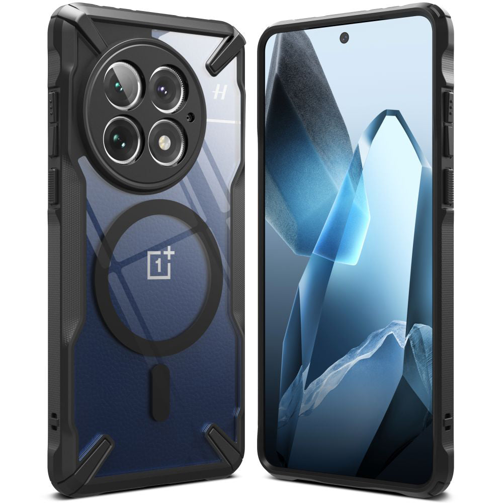 Capa MagSafe para OnePlus 13, Ringke, Fusion X, Preta