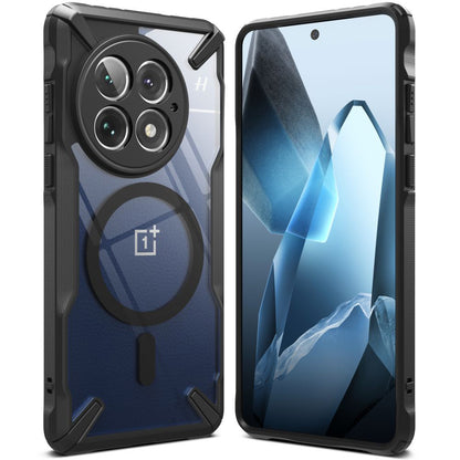 Capa MagSafe para OnePlus 13, Ringke, Fusion X, Preta