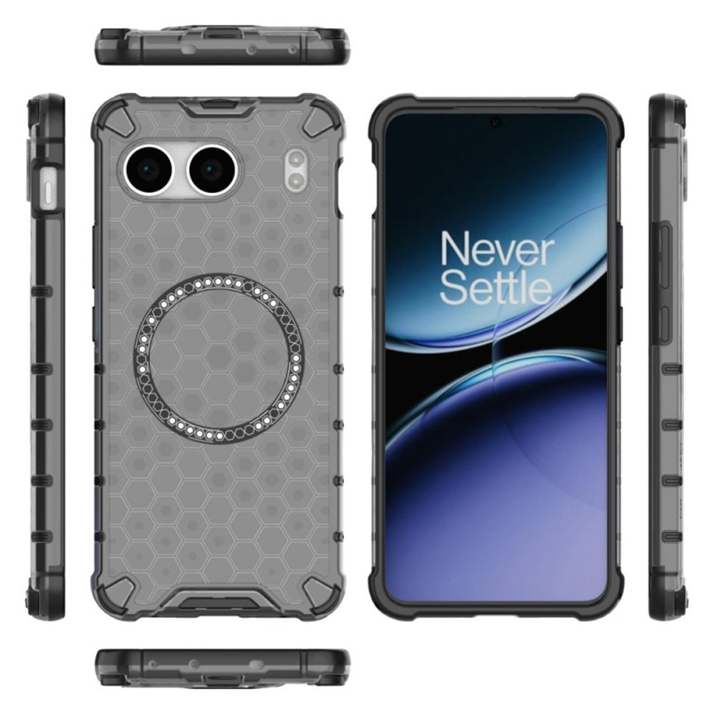 Capa MagSafe para OnePlus Nord 4, Techsuit, HoneyComb Shield, Preta