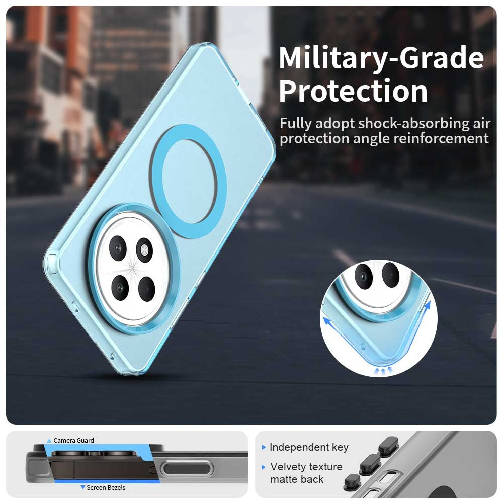 Capa MagSafe para Oppo A3 4G / A3 5G, Techsuit, CandyCase, Azul