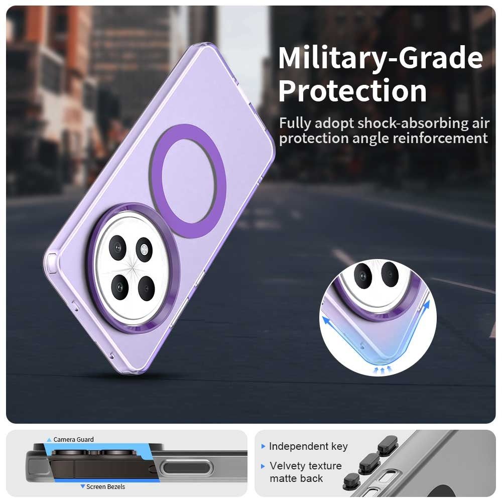 Capa MagSafe para Oppo A3 4G / A3 5G, Techsuit, CandyCase, Roxo