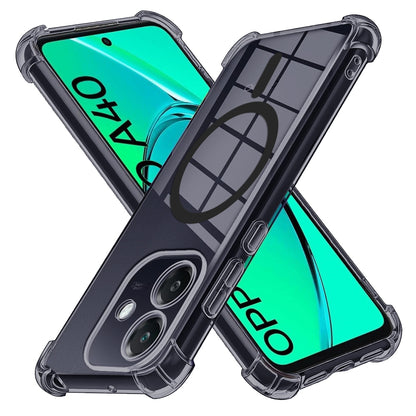 MagSafe Case for Oppo A3 4G, Techsuit, Shockproof Clear, Smoke