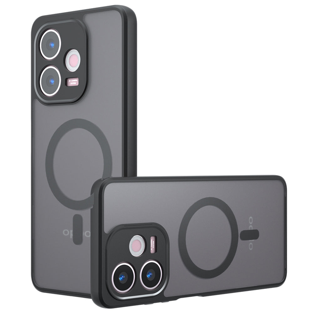 Capa MagSafe para Oppo A5 Pro 4G / A5 Pro, Techsuit, PureFrost, Preta