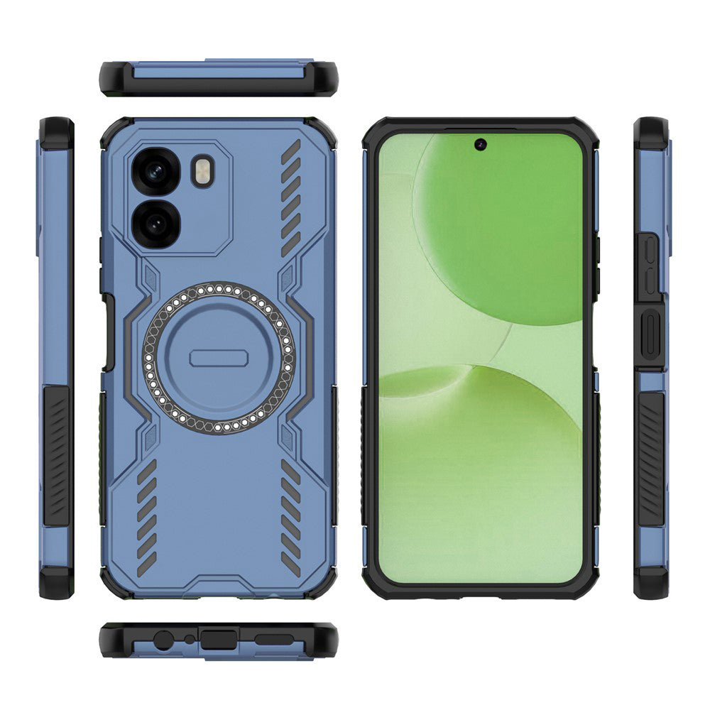 Capa MagSafe para Oppo A6 4G, Techsuit, ArmorMag, Azul