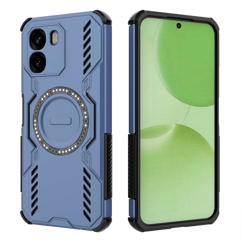 Capa MagSafe para Oppo A6 4G, Techsuit, ArmorMag, Azul