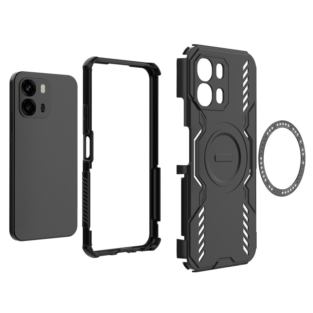Capa MagSafe para Oppo A6 4G, Techsuit, ArmorMag, Azul