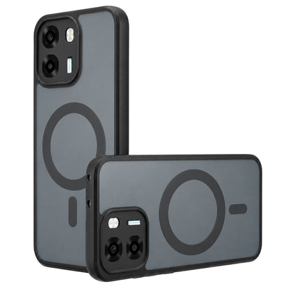 Capa MagSafe para Oppo A6 4G, Techsuit, PureFrost, Preto Satinado