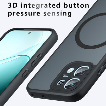 Capa MagSafe para Oppo A6 4G, Techsuit, PureFrost, Preto Satinado