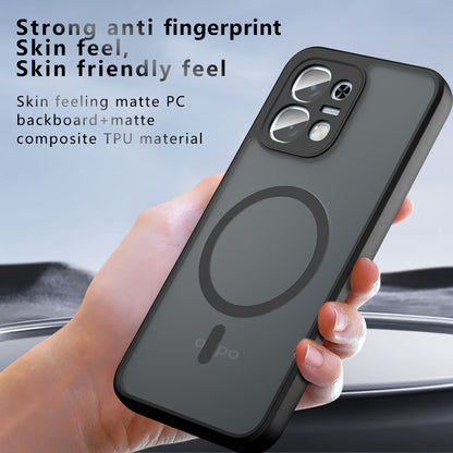 Capa MagSafe para Oppo A6 4G, Techsuit, PureFrost, Preto Satinado