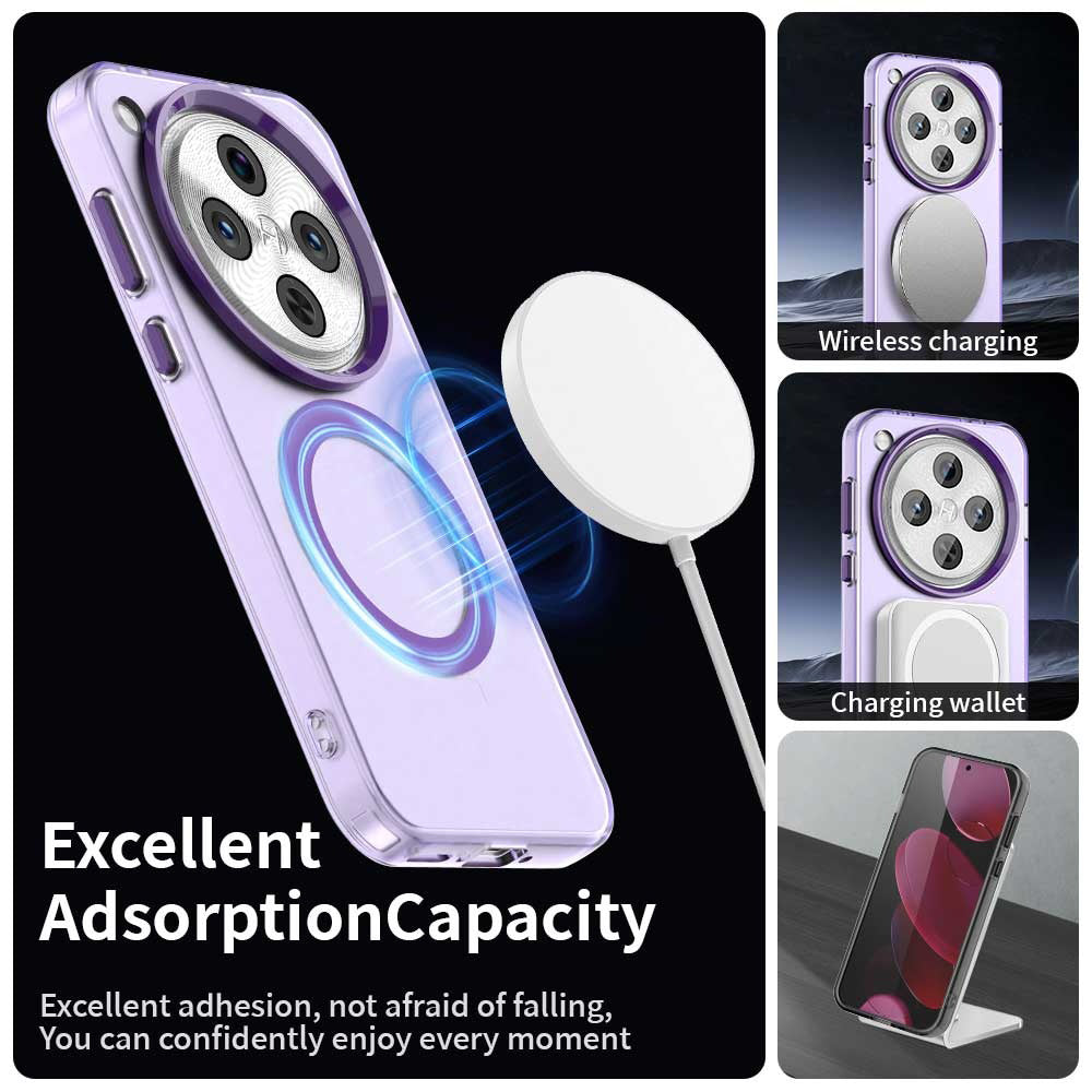 Capa MagSafe para Oppo Find X8 Pro, Techsuit, CandyCase, Roxo
