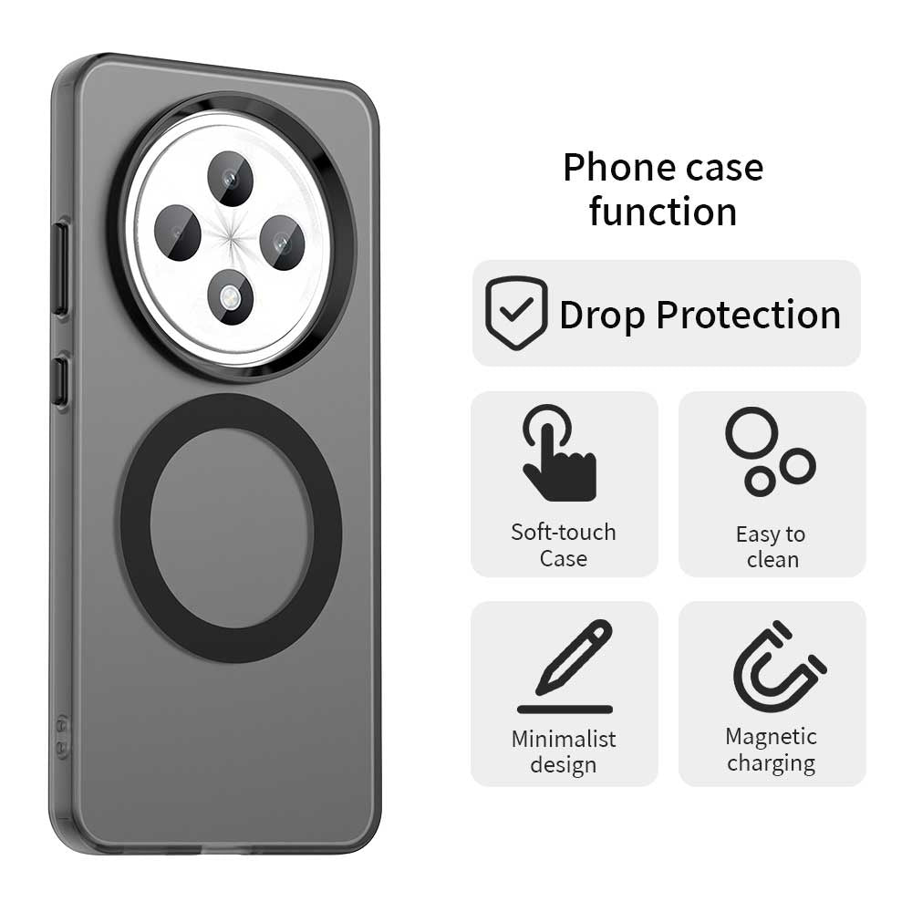 Capa MagSafe para Oppo Reno12 FS 5G / Reno12 FS 4G / Reno12 F 4G, Techsuit, CandyCase, Preta