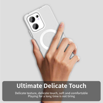 Capa MagSafe para Oppo Reno13 FS 5G / Reno13 F 4G / Reno13 F, Techsuit, CandyCase, Branca