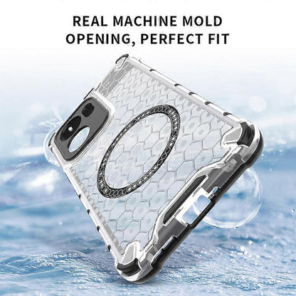 Capa MagSafe para Oppo Reno13 FS 5G / Reno13 F 4G / Reno13 F, Techsuit, HoneyComb Shield, Preta