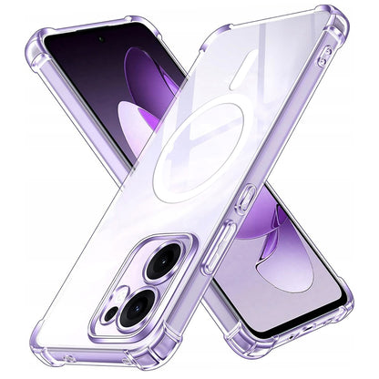 Capa MagSafe para Oppo Reno13 FS 5G / Reno13 F 4G / Reno13 F, Techsuit, Antichoque, Transparente