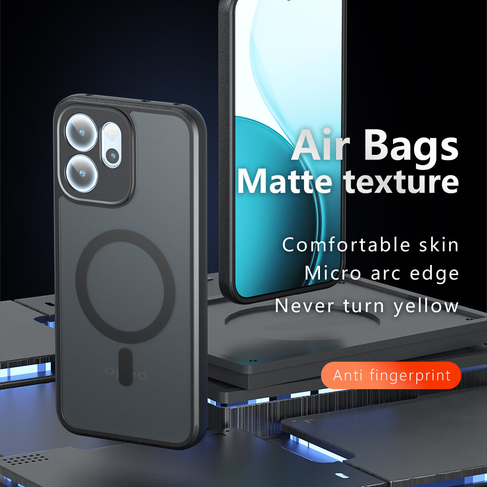 Capa MagSafe para Oppo Reno14 FS 5G / Reno14 F, Techsuit, PureFrost, Preto Satinado