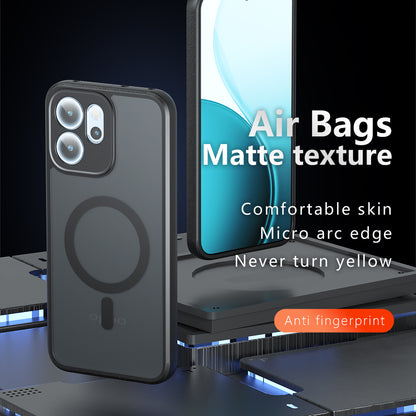 Capa MagSafe para Oppo Reno14 FS 5G / Reno14 F, Techsuit, PureFrost, Preto Satinado