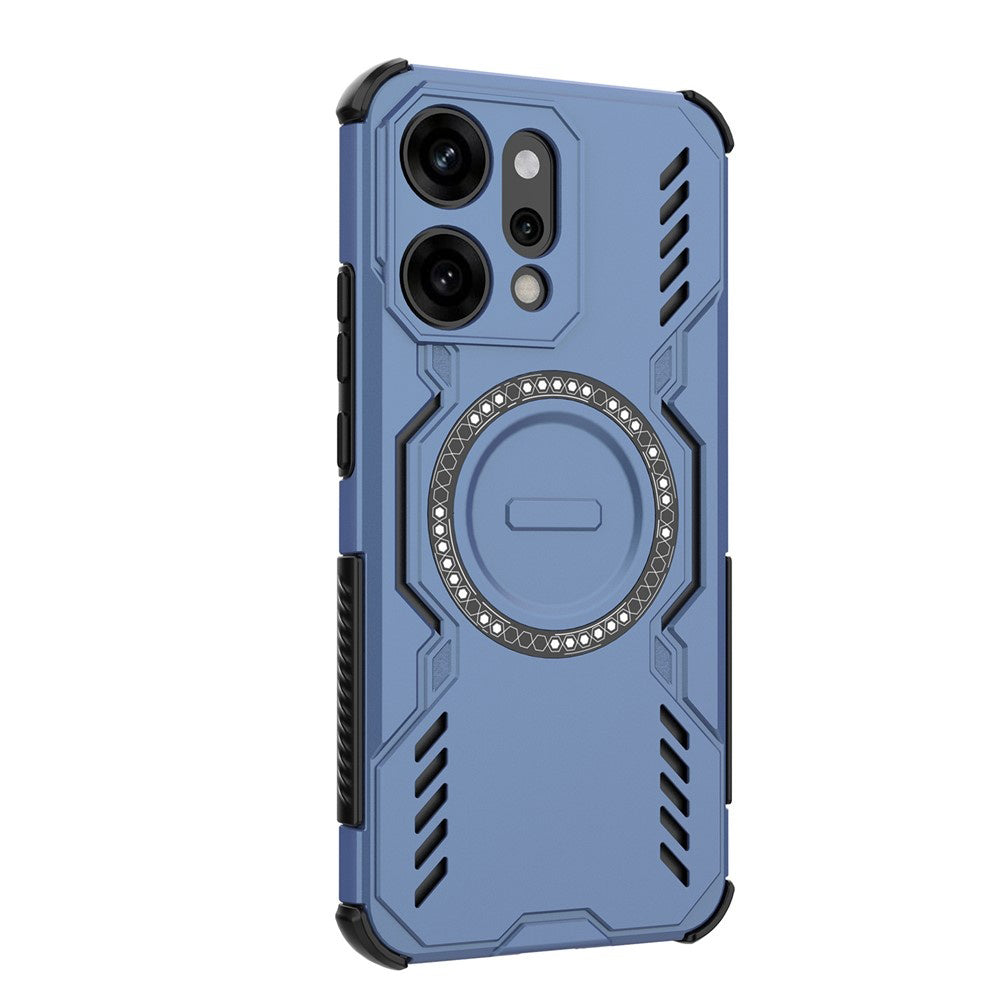 Capa MagSafe para Oppo Reno14 Pro, Techsuit, ArmorMag, Azul
