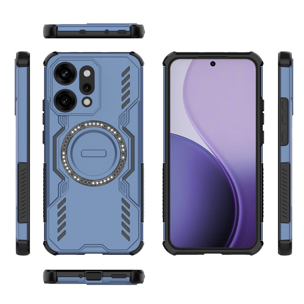 Capa MagSafe para Oppo Reno14 Pro, Techsuit, ArmorMag, Azul