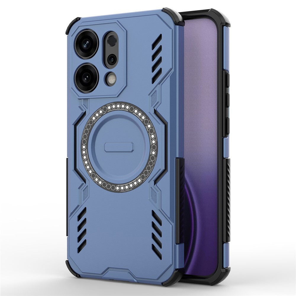 Capa MagSafe para Oppo Reno14, Techsuit, ArmorMag, Azul